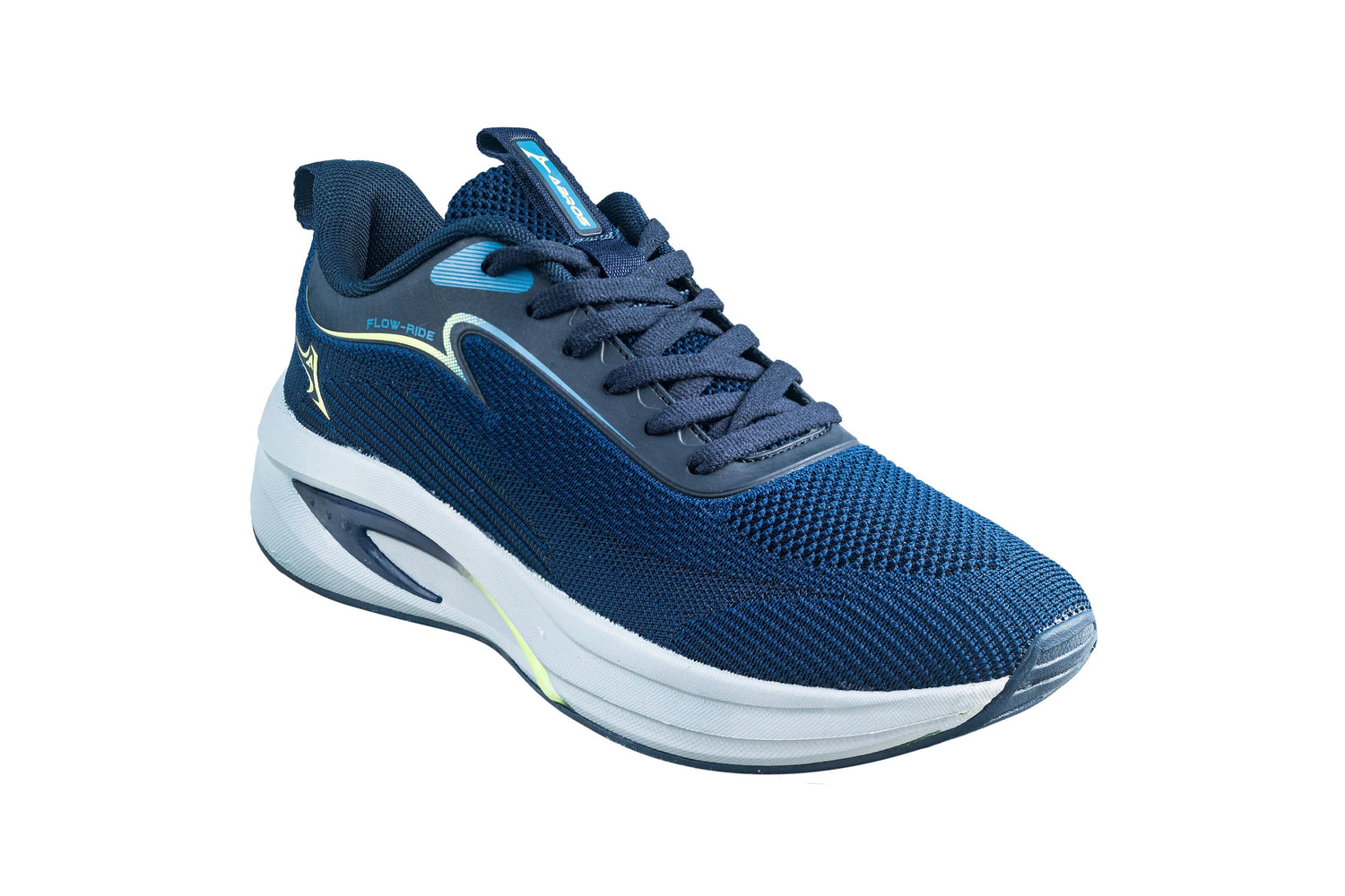 Abros Gents Navy / Lime Yellow Sports Shoe