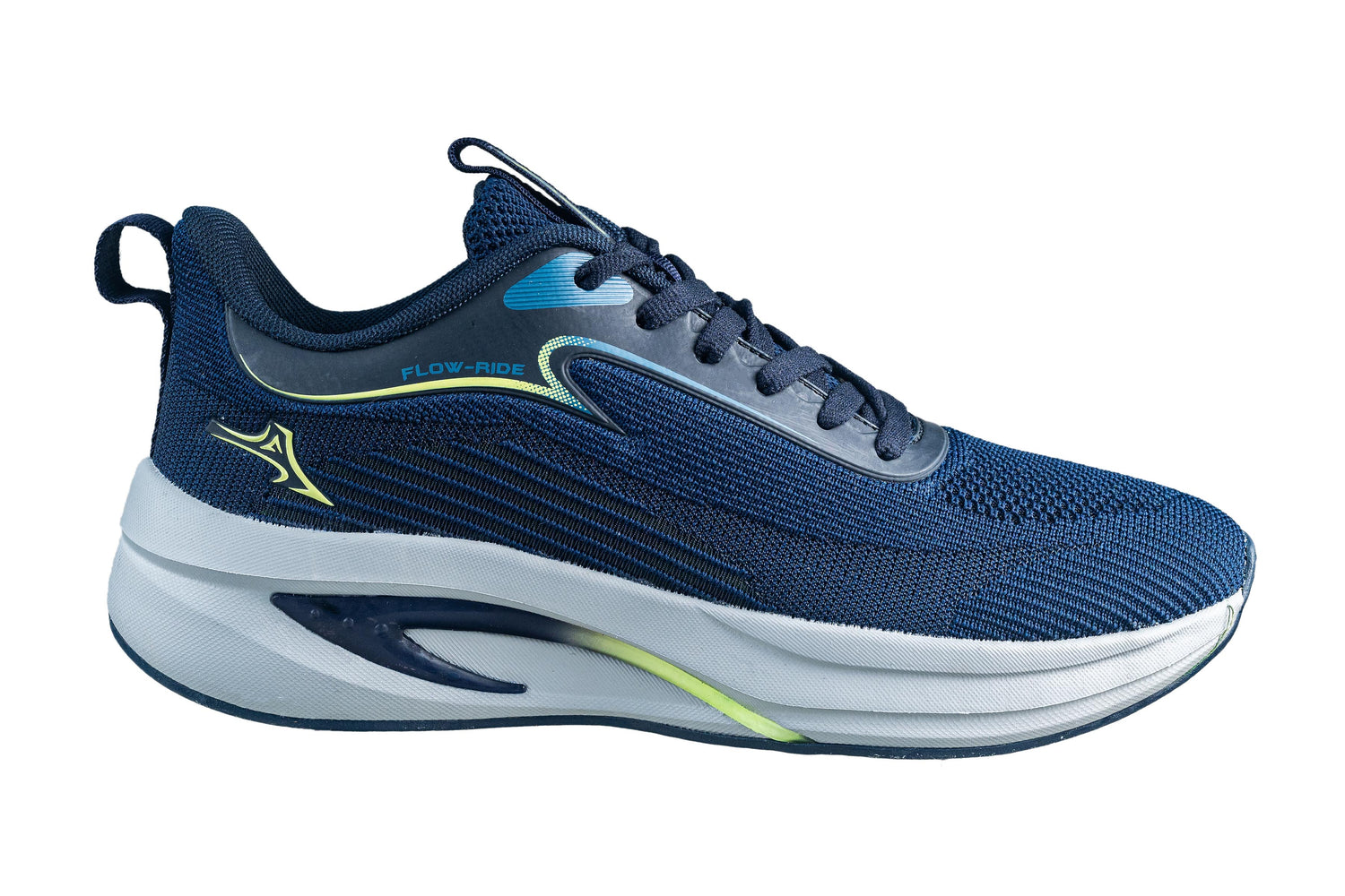 Abros Gents Navy / Lime Yellow Sports Shoe