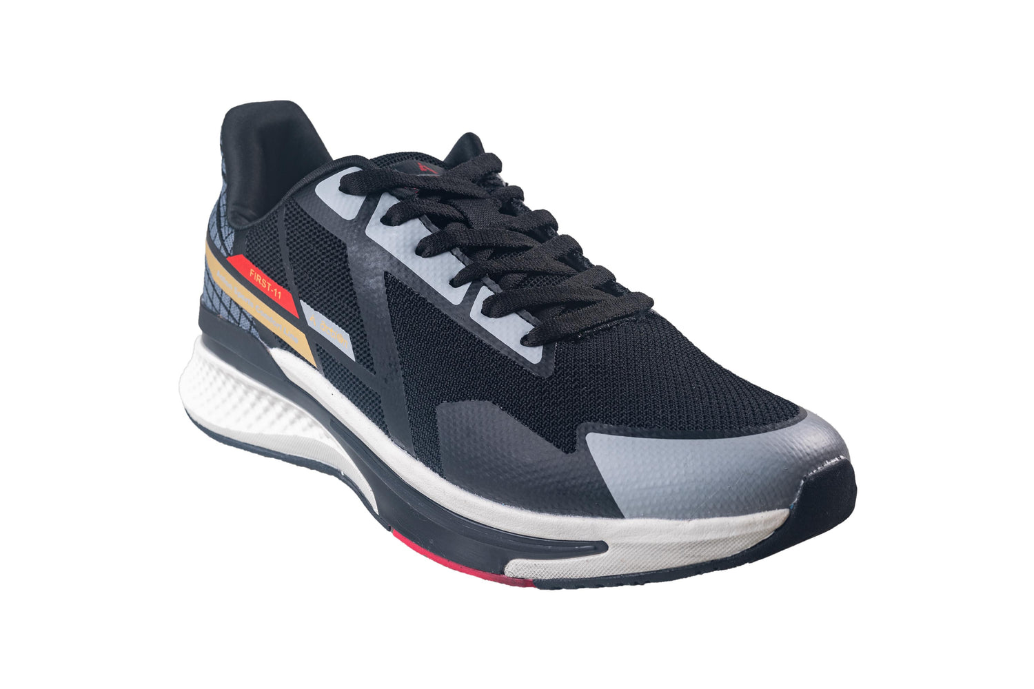 Action Gents Black Sports Shoe