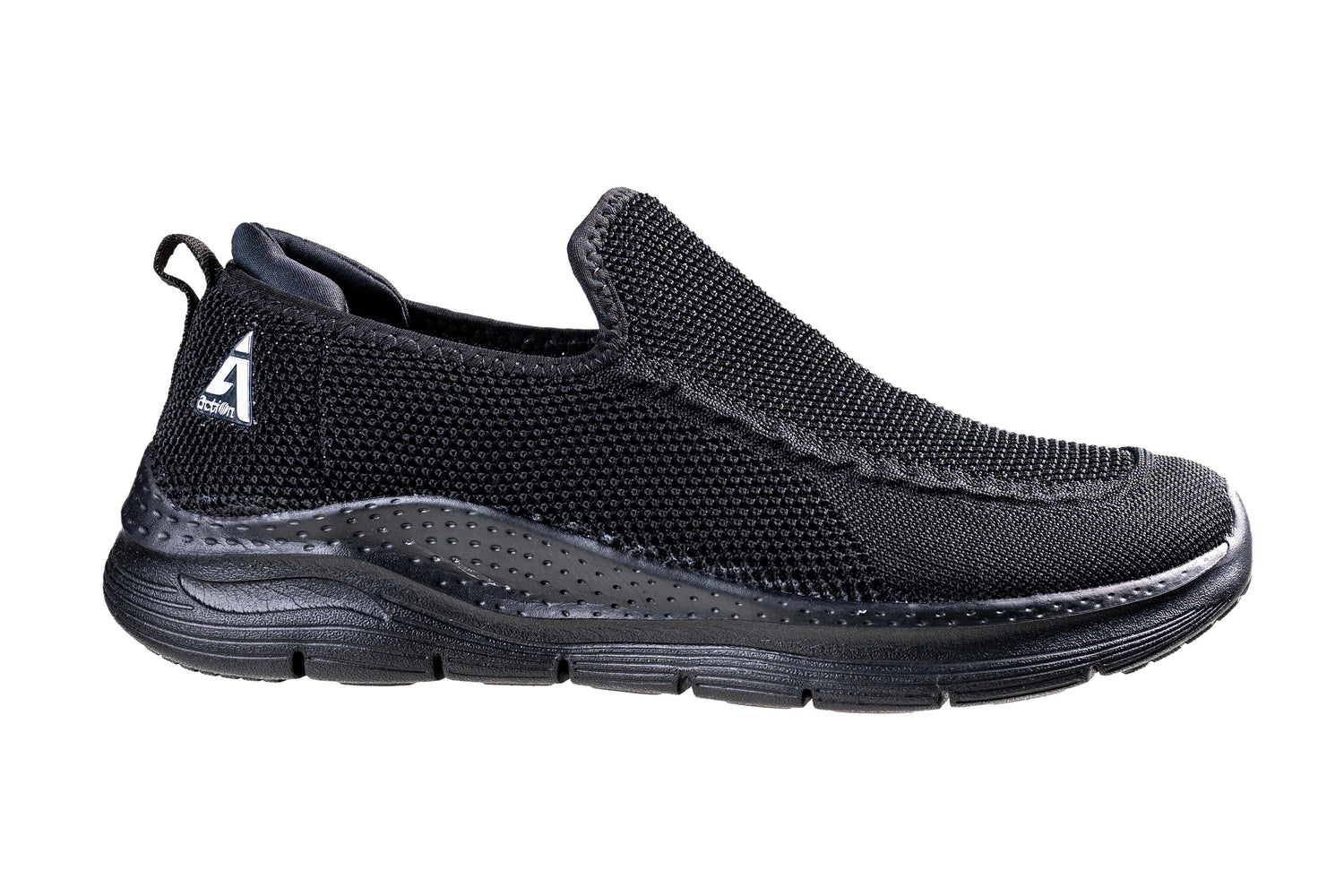 Action Gents Black Sports Shoe