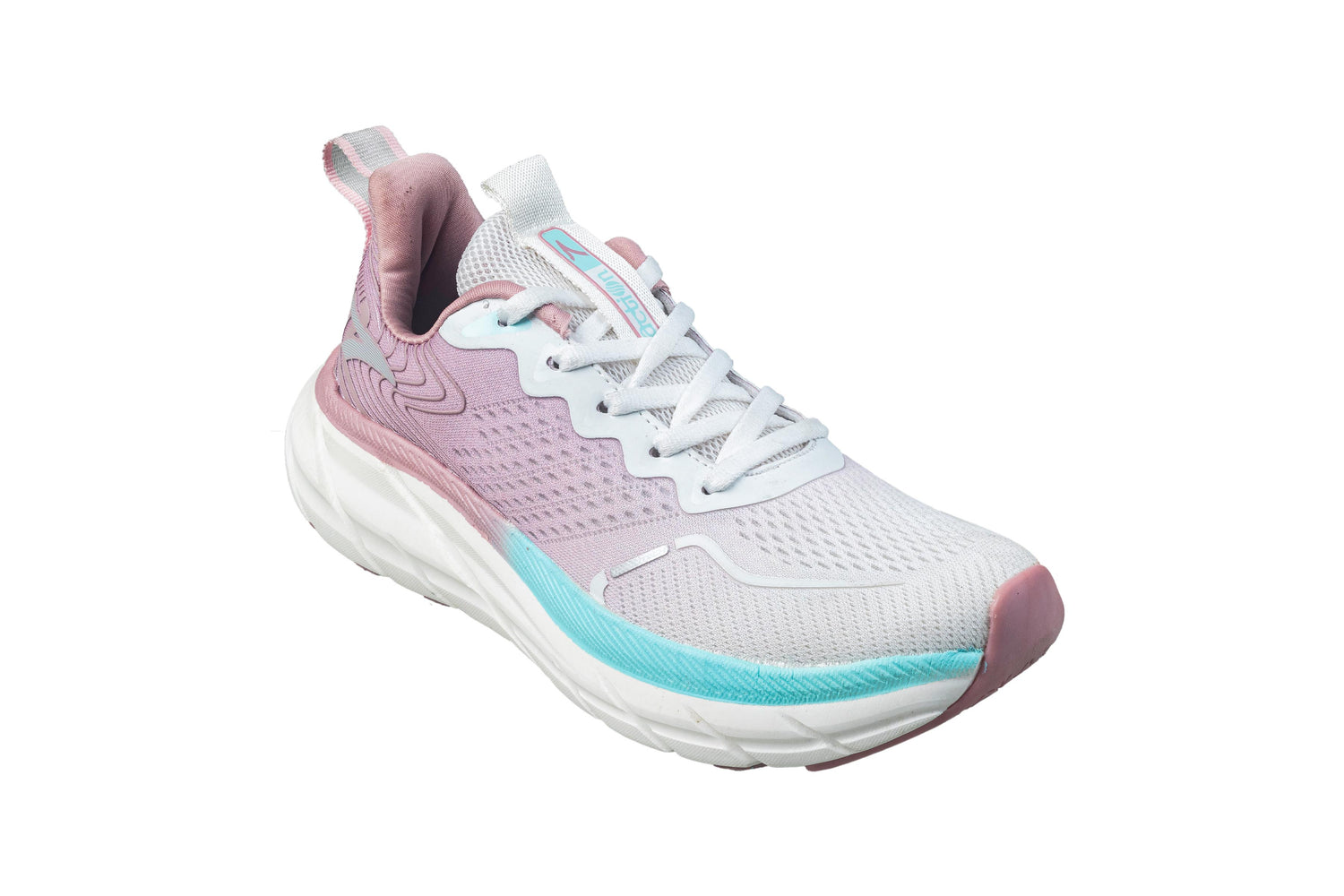 Action Ladies White / Pink Sports Shoe