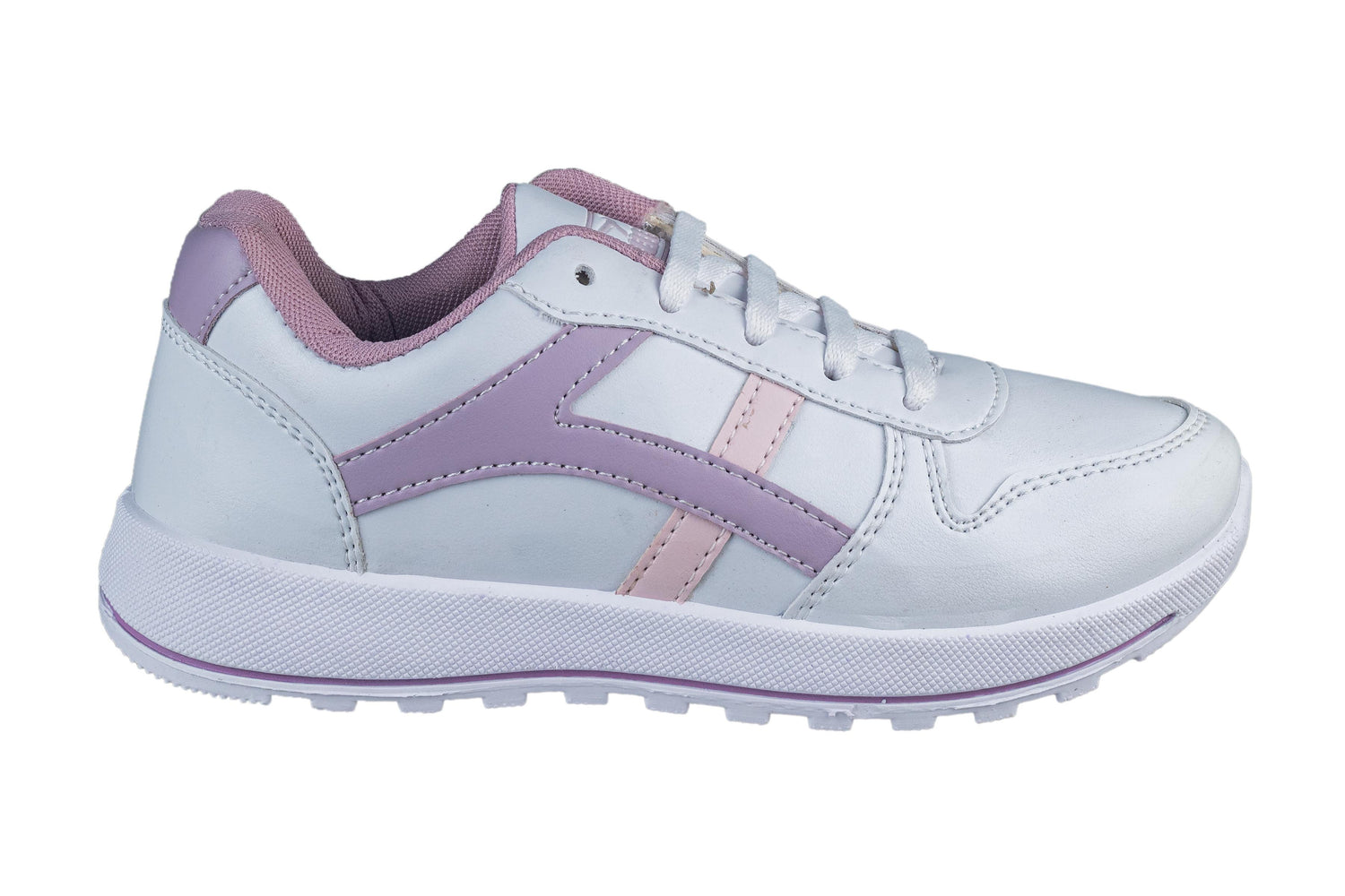 Lakhani Ladies White / Velvet Sports Shoe