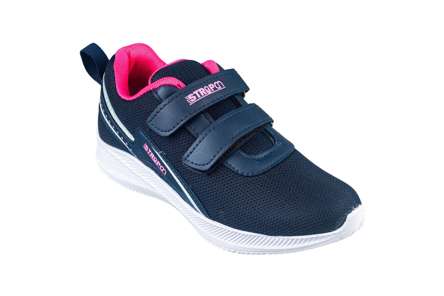 Strap On Ladies N. Blue / Pink Sports Shoe