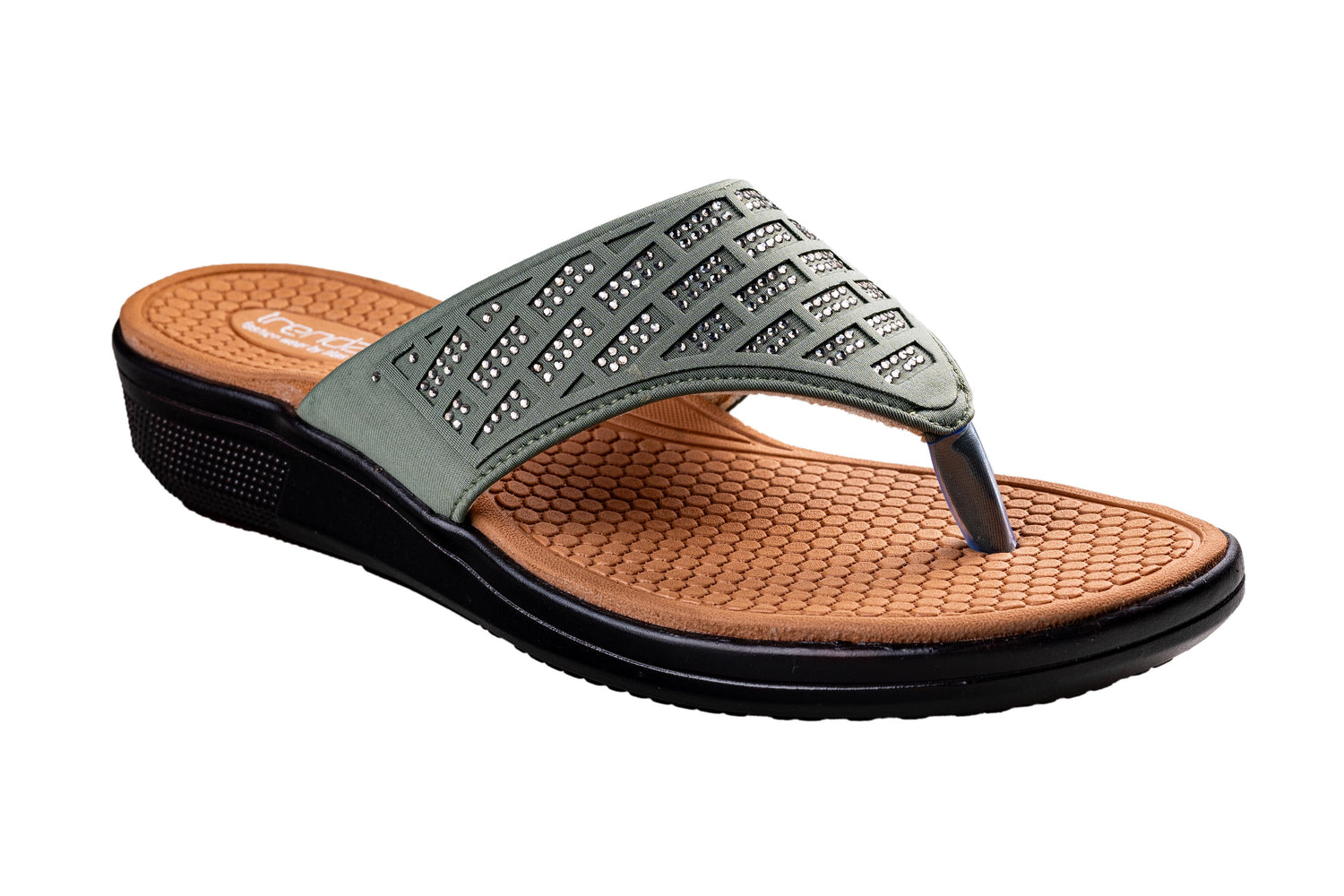 Trendz Ladies Olive Chappal