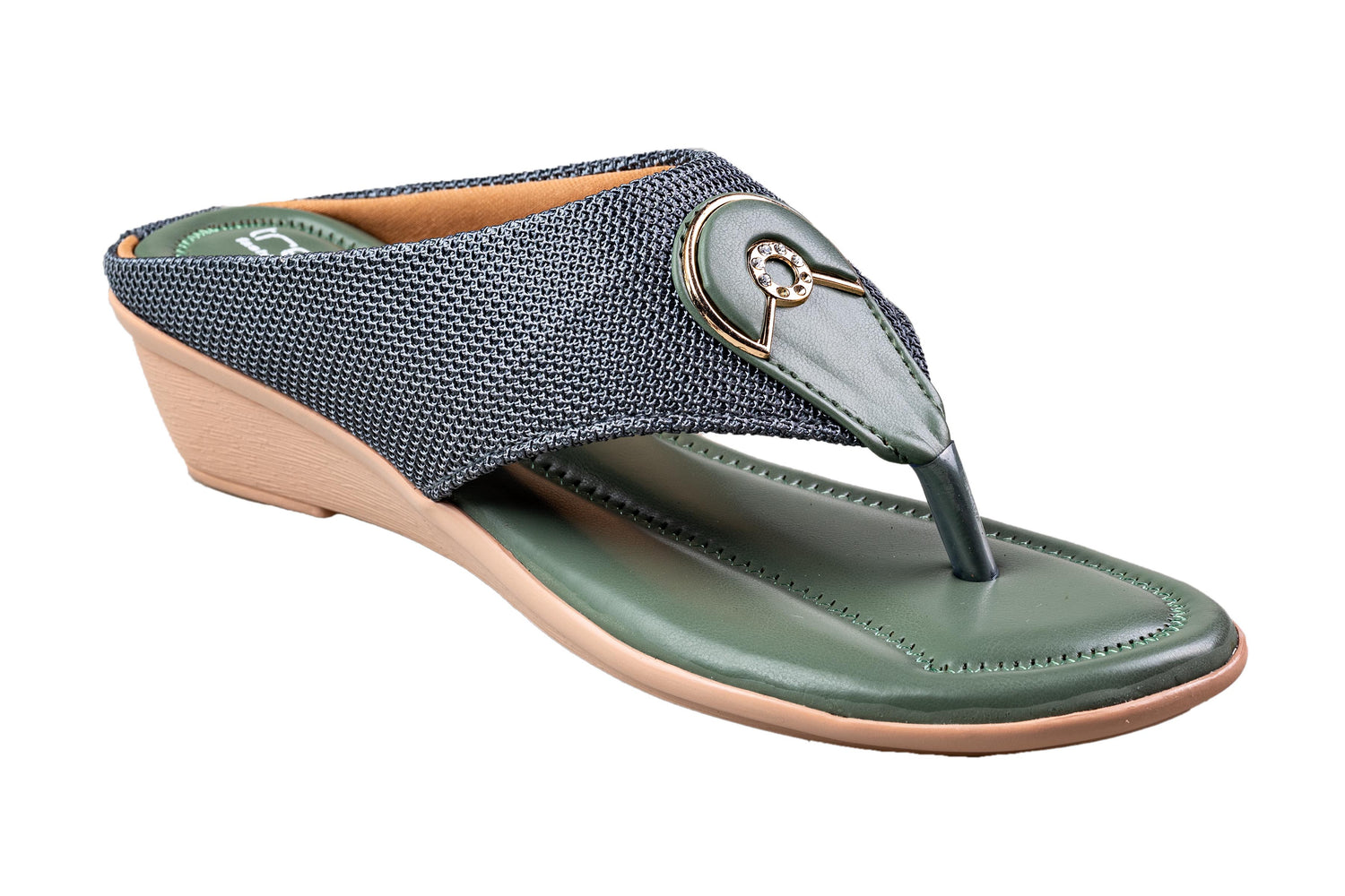 Trendz Ladies Olive Chappal