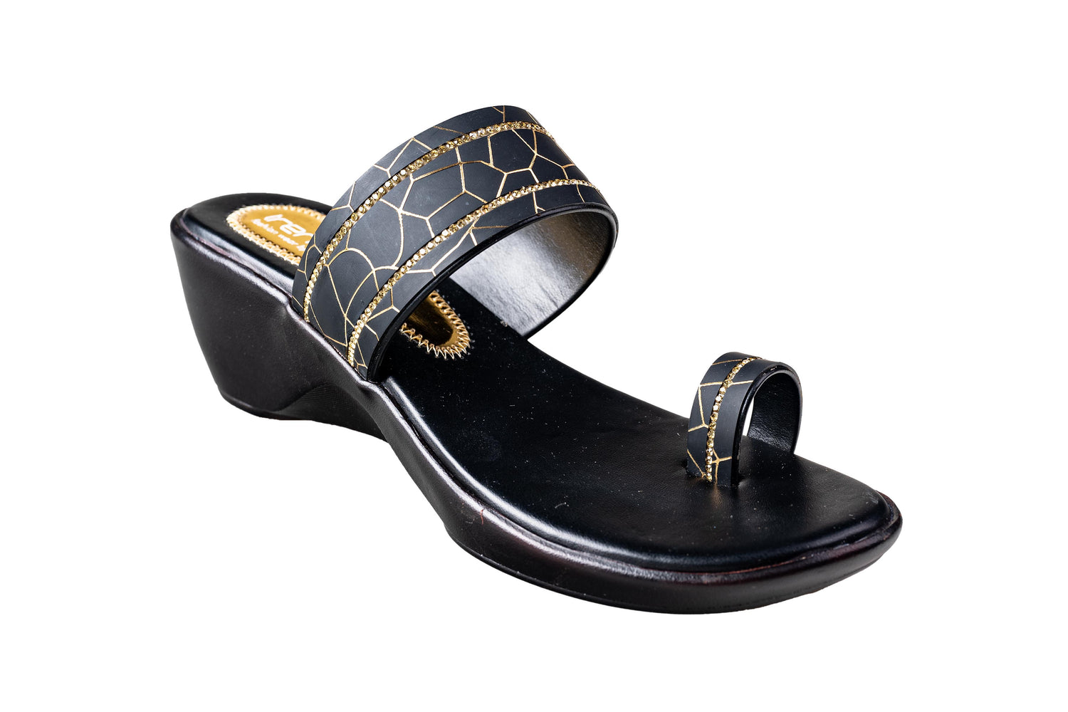 Trendz Ladies Golden Chappal