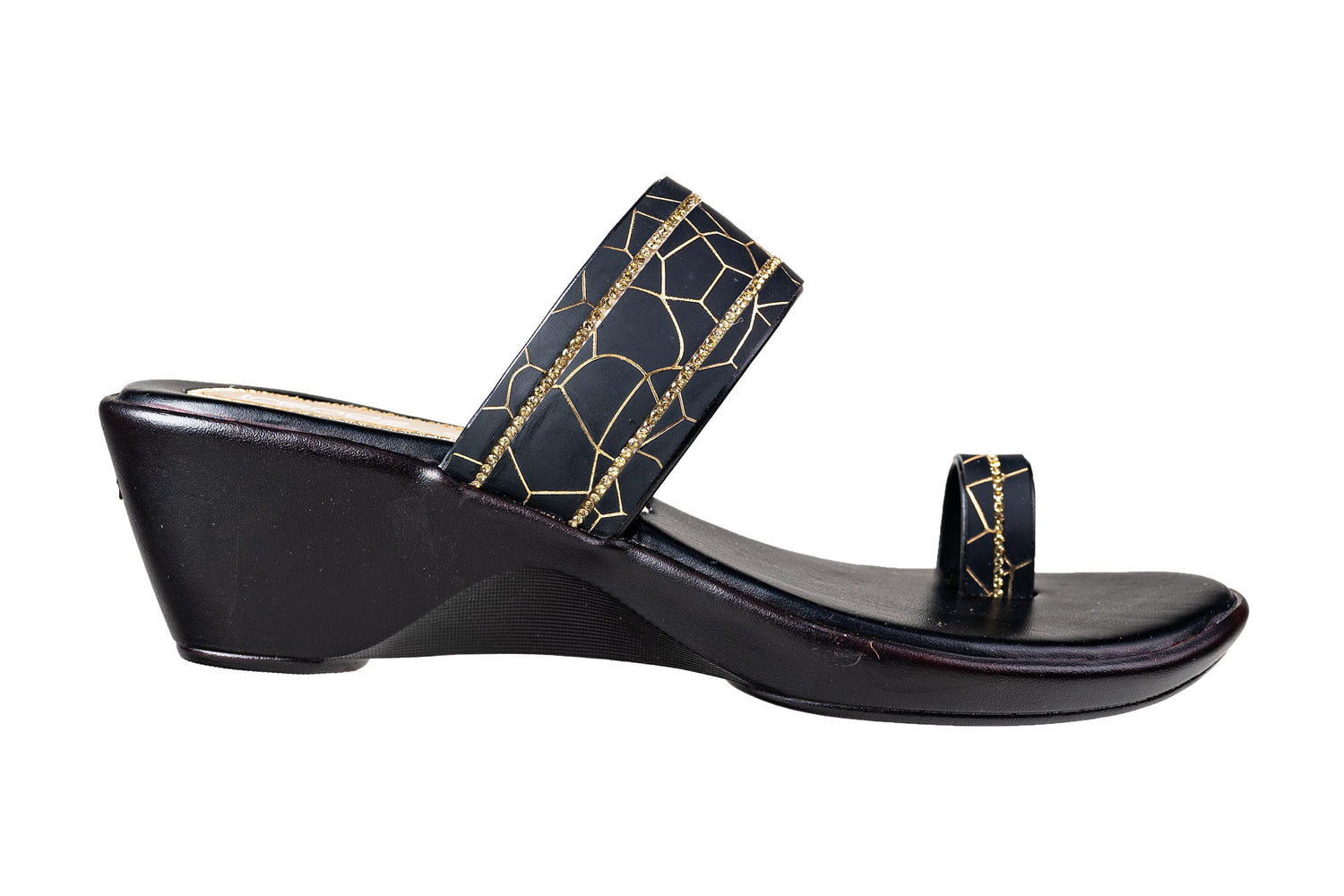 Trendz Ladies Golden Chappal