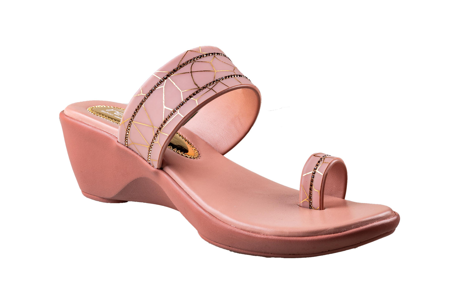 Trendz Ladies Peach Chappal