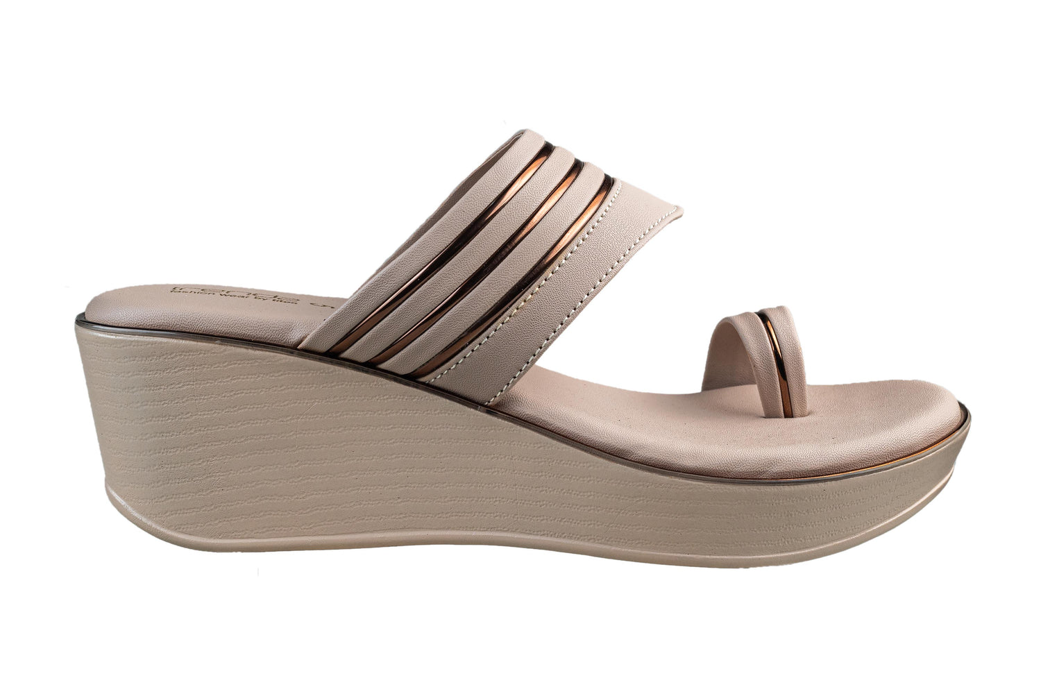 Trendz Ladies Cream Chappal