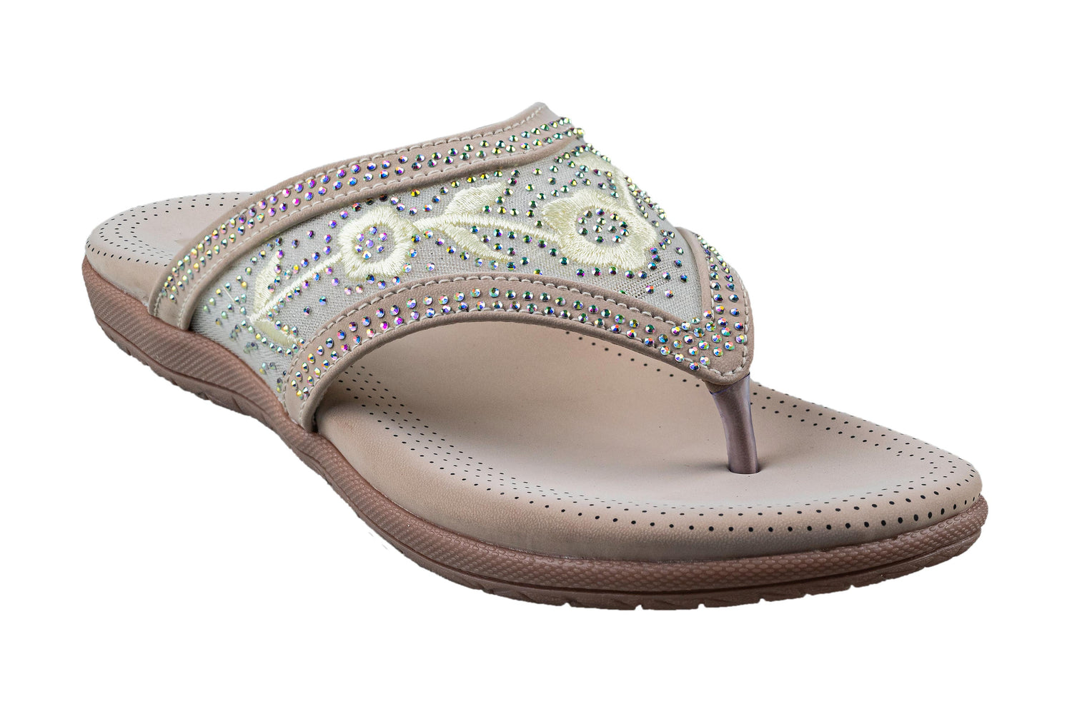 Trendz Ladies Cream Chappal