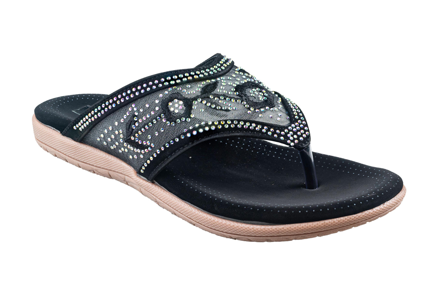 Trendz Ladies Black Chappal