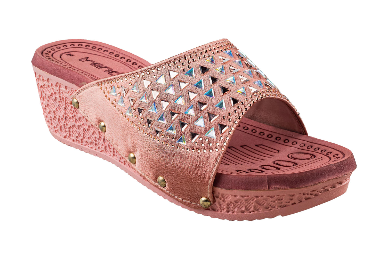 Trendz Ladies Peach Chappal