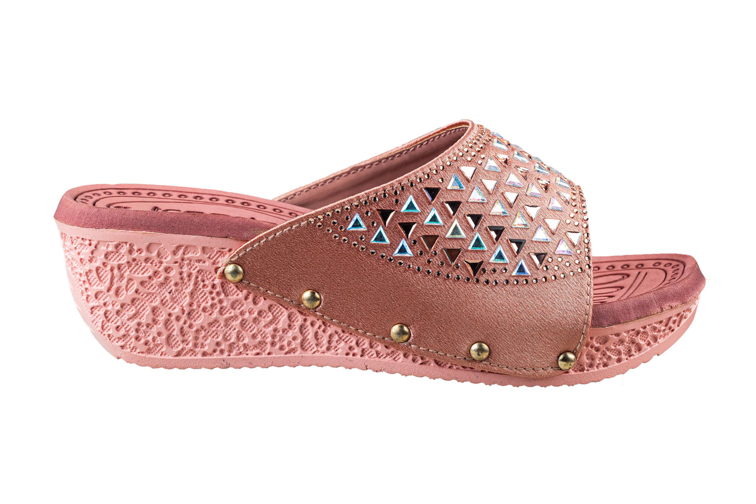 Trendz Ladies Peach Chappal