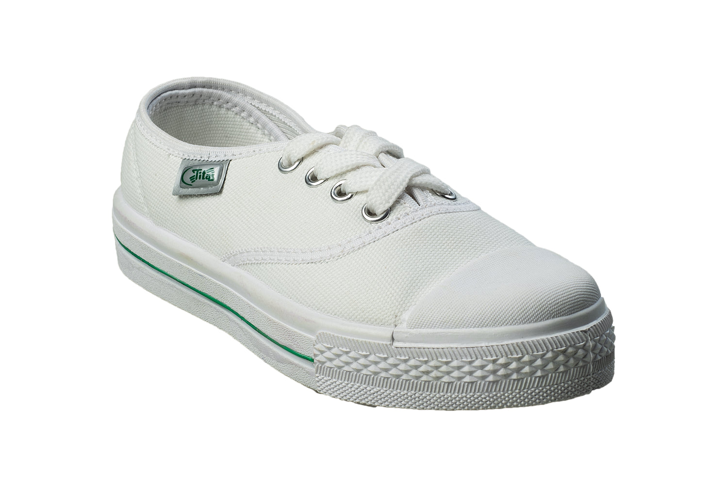 Titas Children White Canvas School Shoe (9 Years & above Children)